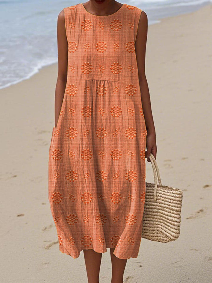 Elegant Summer Pocket Dress