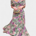 Elegant Dress With V-Neckline