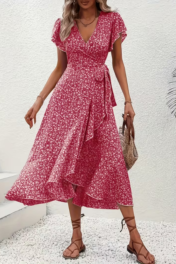 Chic Dress Silhouette Vneck