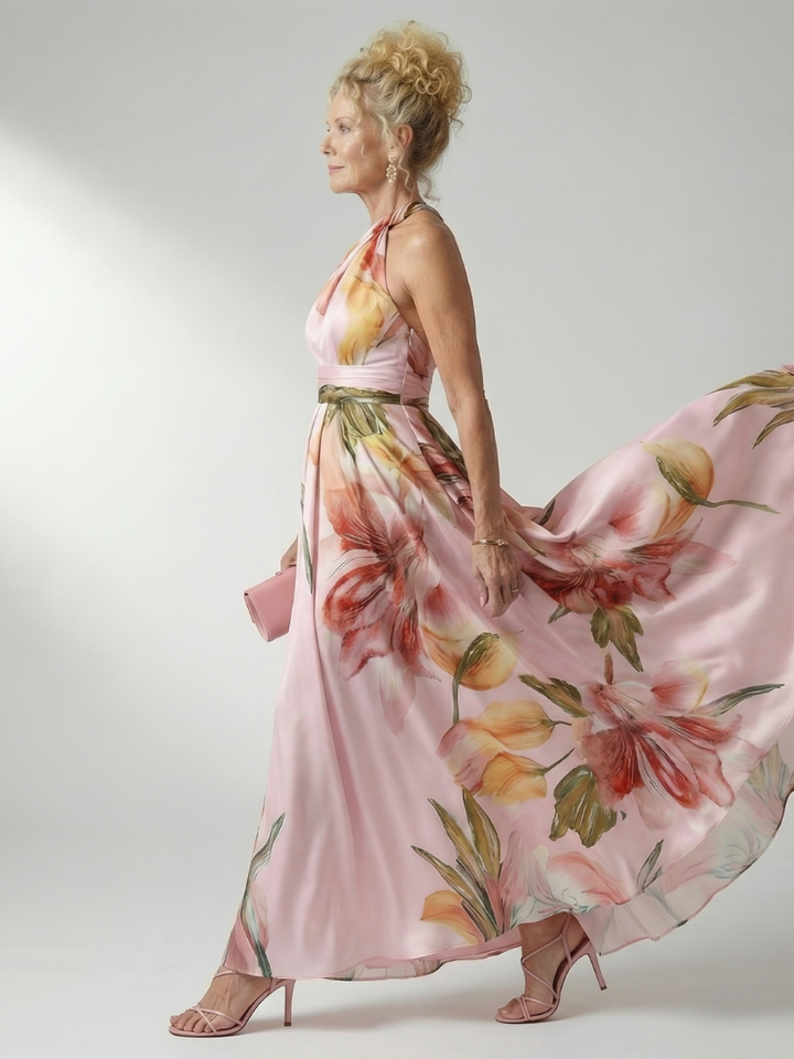 Light Floral Maxi Dress