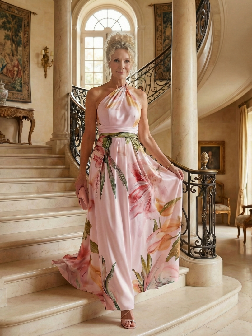 Light Floral Maxi Dress