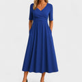 Graceful Pleated Midi Dress
