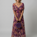 Off Shoulder Flow Midi Dress