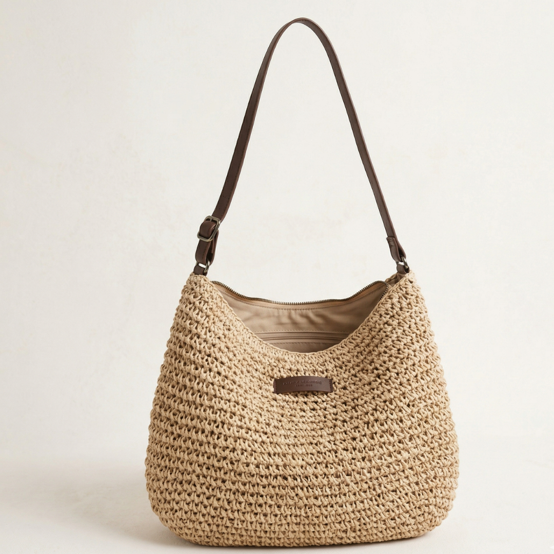 Women's Woven Straw Summer Shoulder Bag