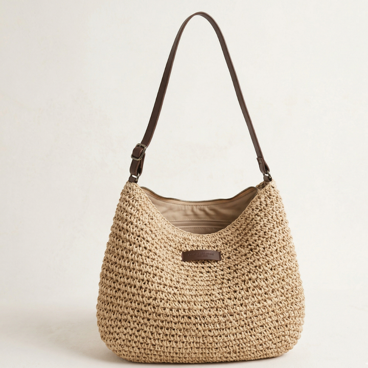Women's Woven Straw Summer Shoulder Bag