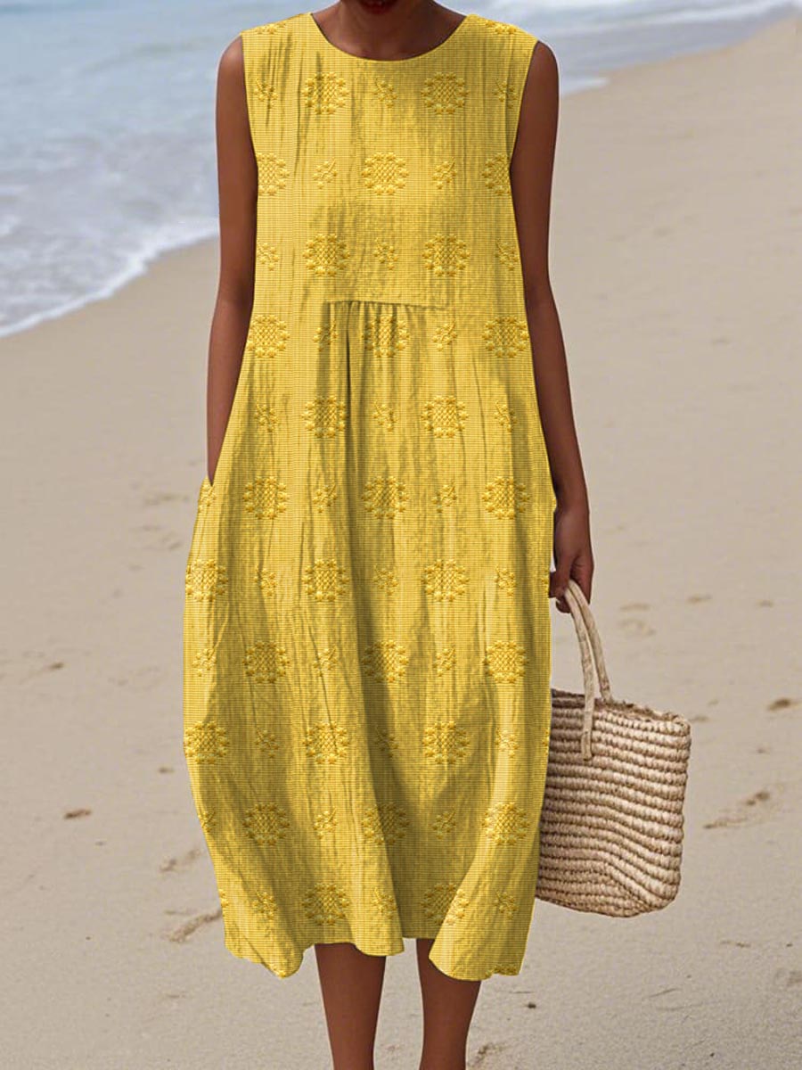 Elegant Summer Pocket Dress
