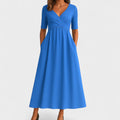 Graceful Pleated Midi Dress