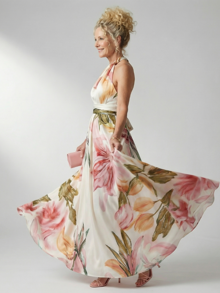 Light Floral Maxi Dress