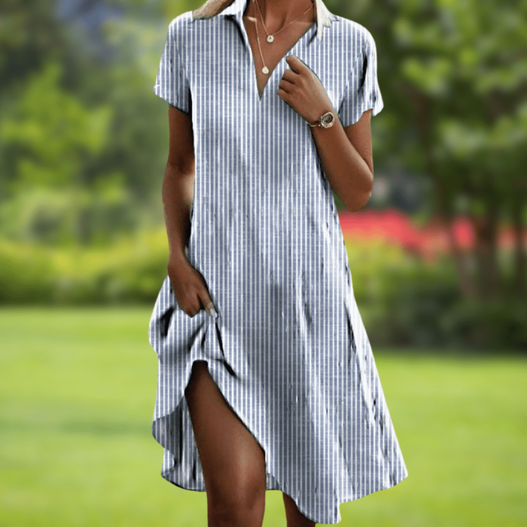 Stylish V-Neck Elegant Dress
