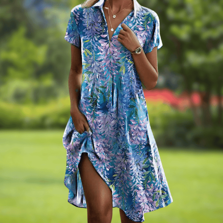 Stylish V-Neck Elegant Dress