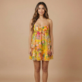 Women's Summer Floral Strappy Mini Dress