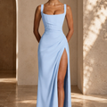 Graceful Flowing Maxi Evening Dress