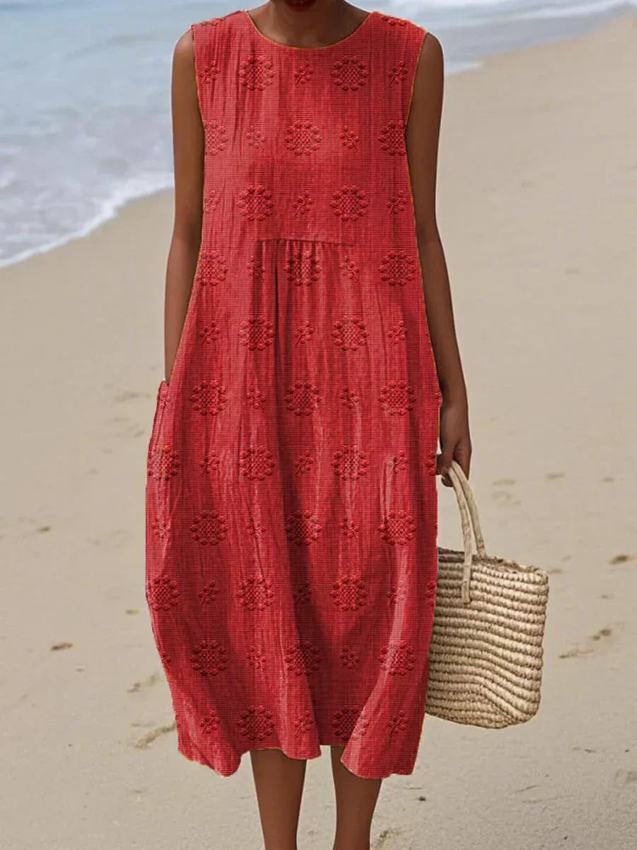 Elegant Summer Pocket Dress