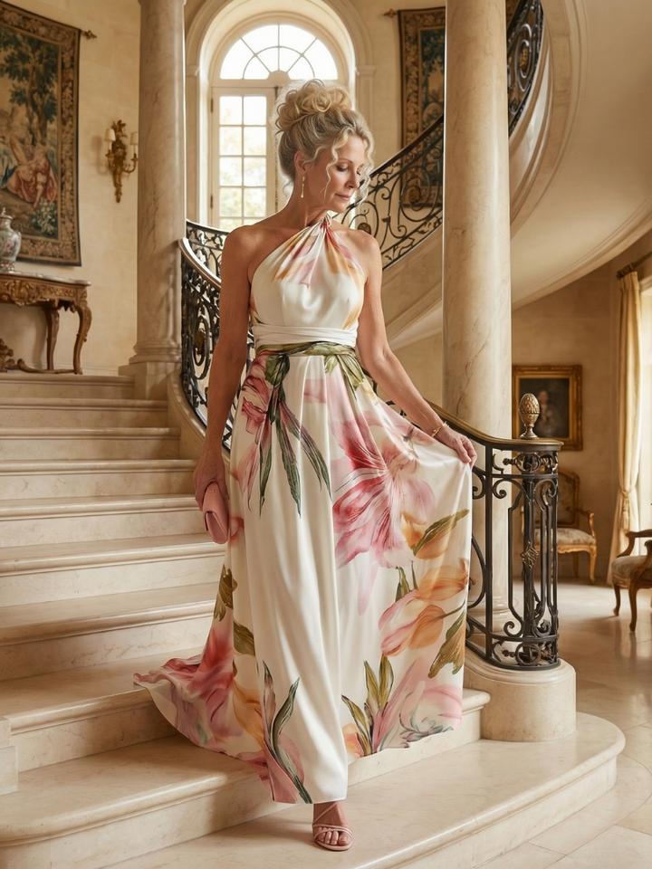 Light Floral Maxi Dress