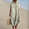 Elegant Floral V-Neck Dress