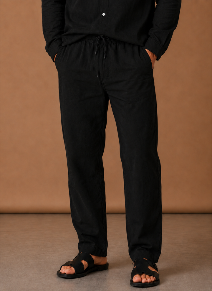 Men's Linen Cotton Style Set – Shirt & Trousers Smart Casual | Areleon
