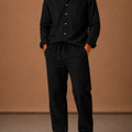 Men's Linen Cotton Style Set – Shirt & Trousers Smart Casual | Areleon