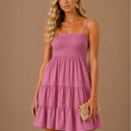 Women's Smocked Mini Dress – Tiered Summer Casual | Areleon