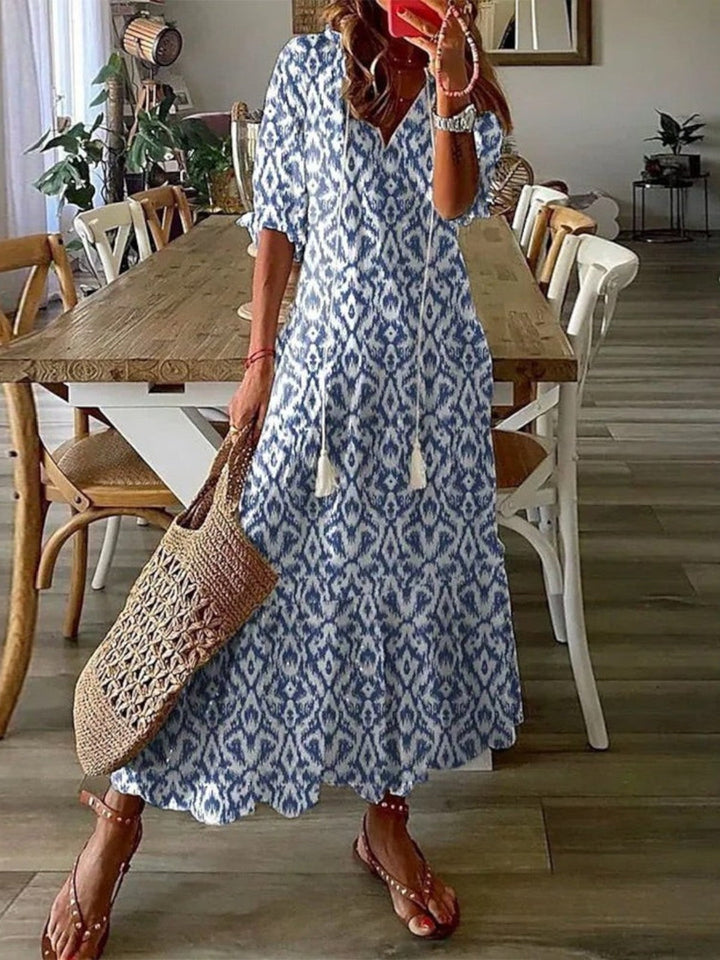 Boho V-Neck Summer Dress