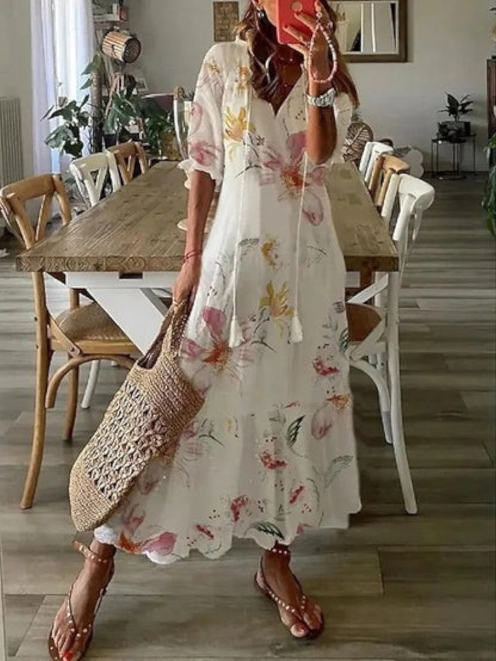Boho V-Neck Summer Dress
