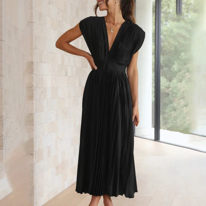 Timeless Pleated Midi Dress