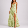 Women's Floral Corset Maxi Dress