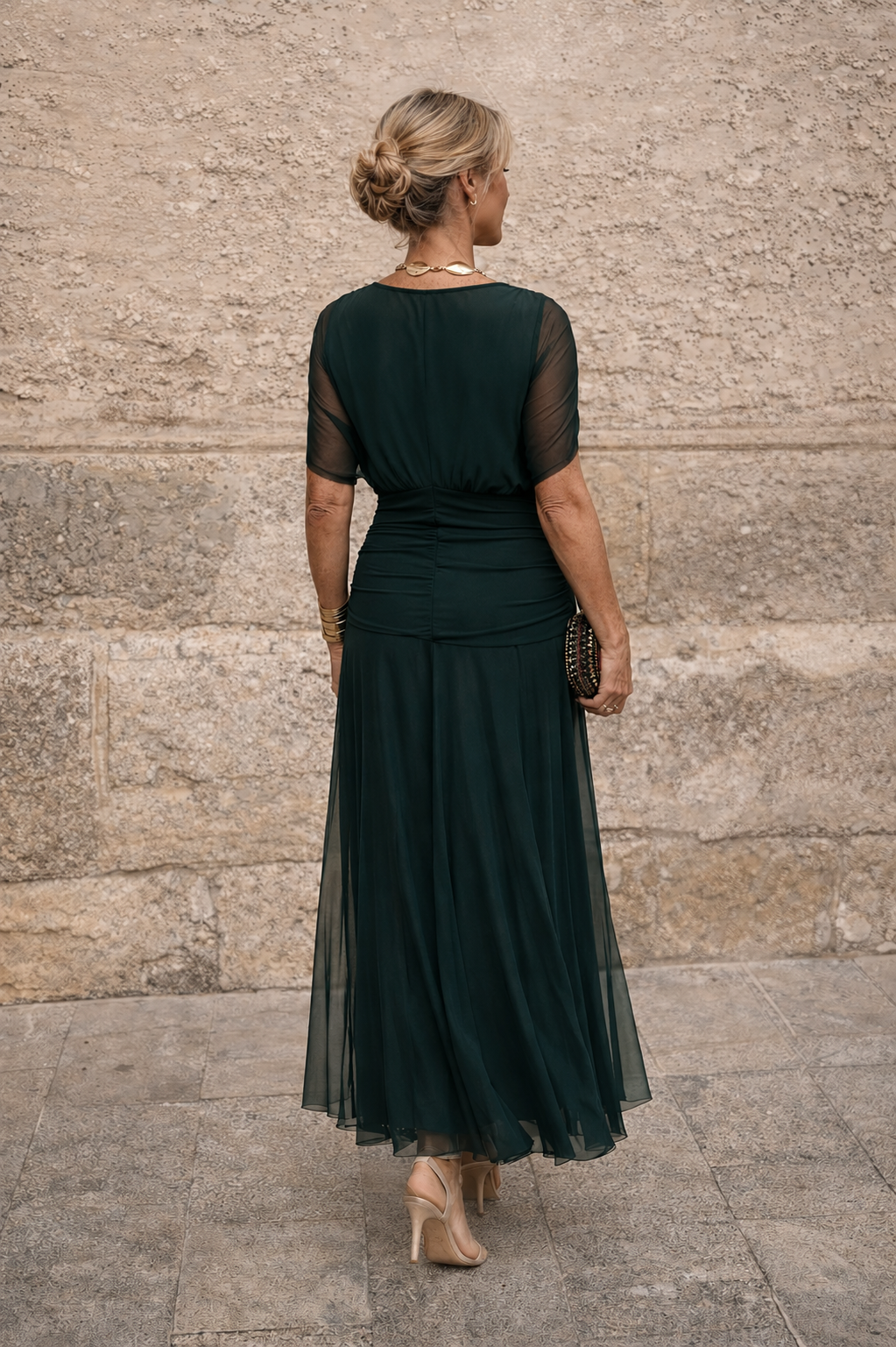 Elegant Summer Formal Chiffon Maxi Dress