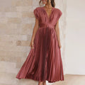 Timeless Pleated Midi Dress