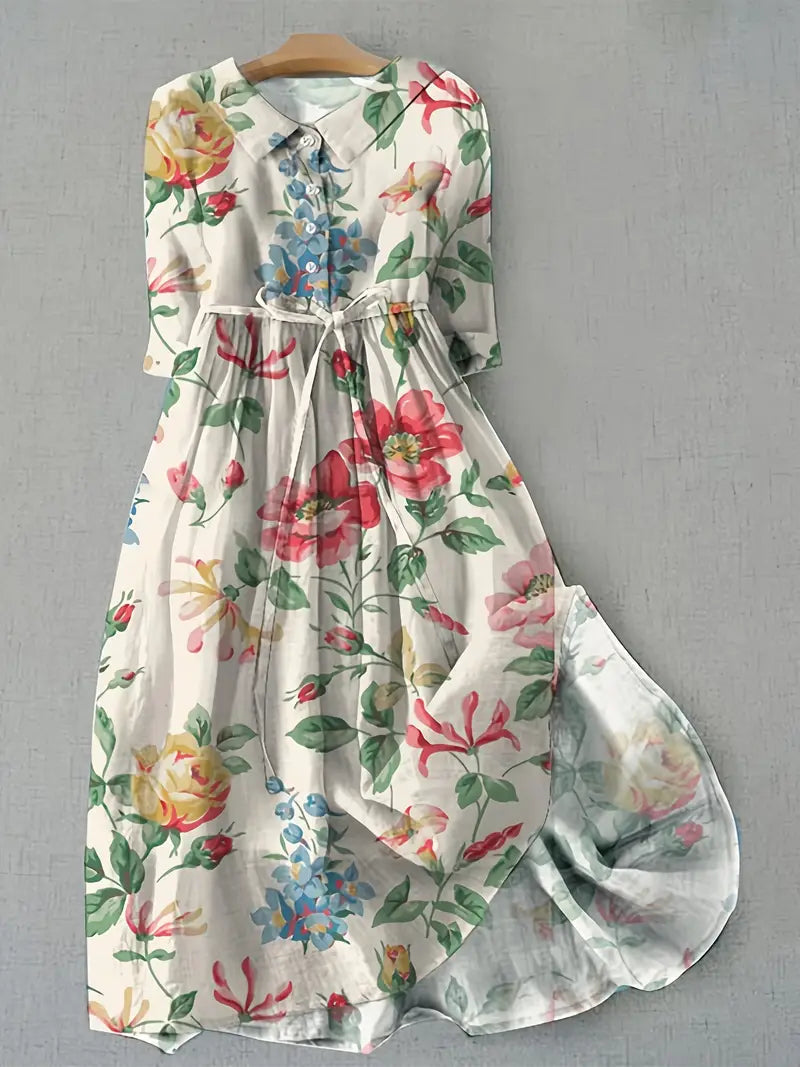 Tummy-Flattering Floral Dresses