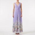 Women’s Floral V-Neck Maxi Dress
