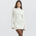 Long Sleeve Pocket Bodycon Mini Dress