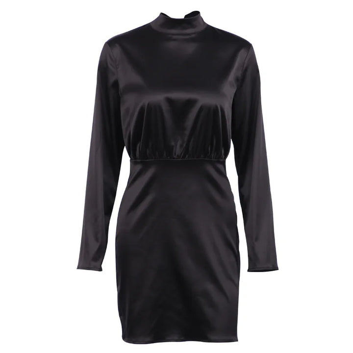 Black Formal Wedding Guest Mini Dress