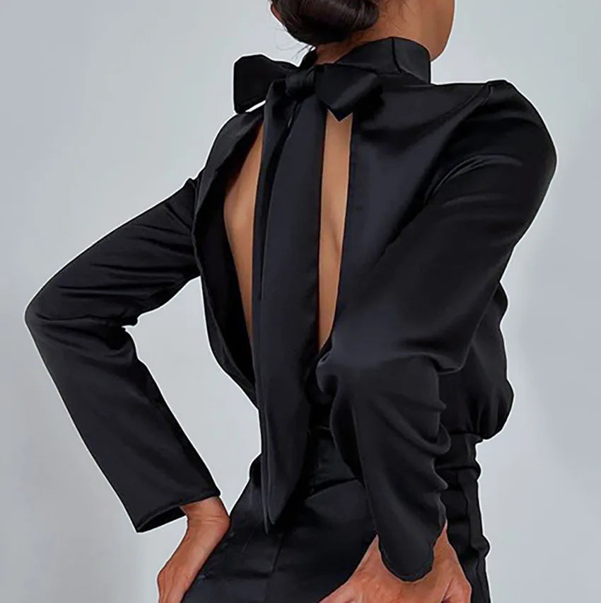 Black Formal Wedding Guest Mini Dress