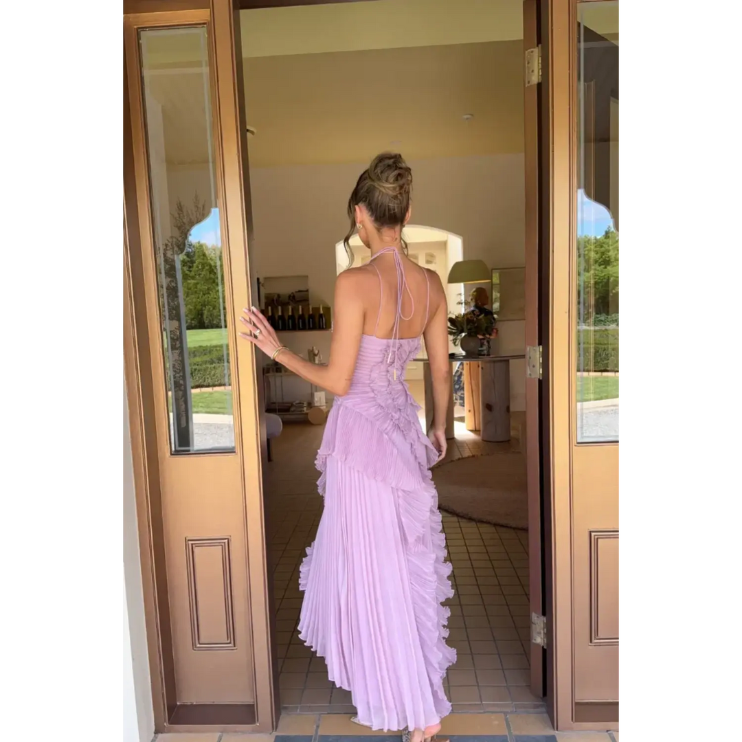 Ruffle Maxi Dress Elegant Summer Dress