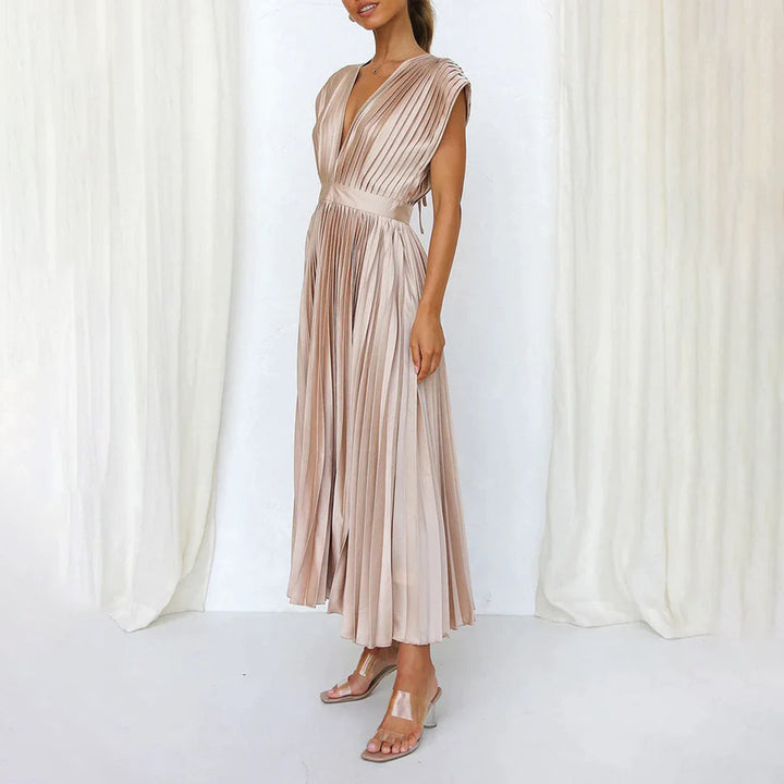 Timeless Pleated Midi Dress