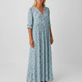 Women’s Printed Long Sleeve Maxi Dress