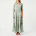Women’s Printed Long Sleeve Maxi Dress