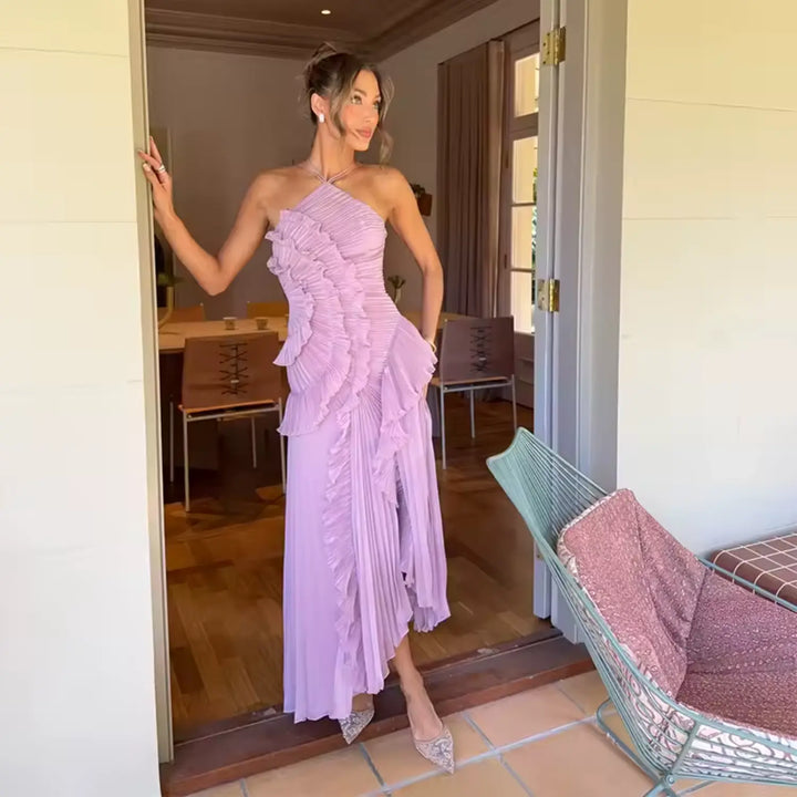 Ruffle Maxi Dress Elegant Summer Dress