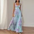 Floral A-Line Maxi Dress