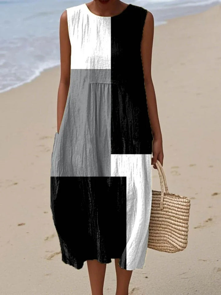 Elegant Art Midi Dress