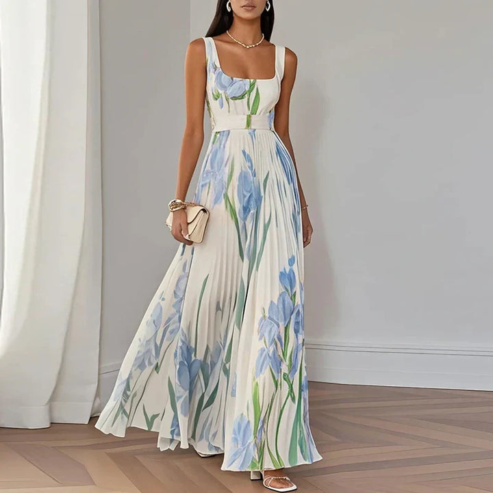 Floral A-Line Maxi Dress