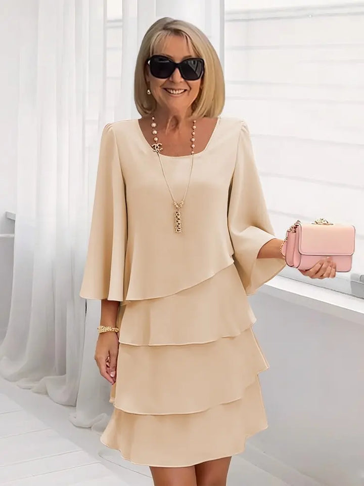 Elegant Comfort Ruffle Dress