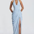Glacier Blue Maxi Summer Dress