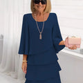 Elegant Comfort Ruffle Dress