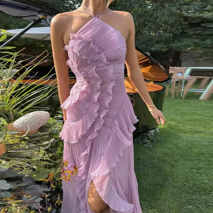 Ruffle Maxi Dress Elegant Summer Dress