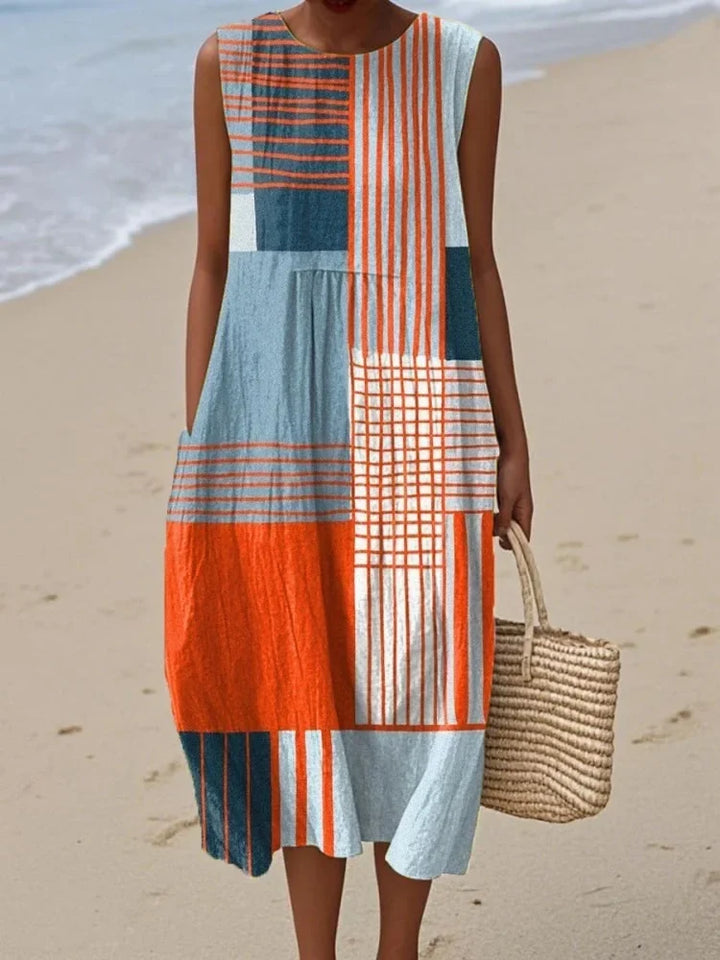Elegant Art Midi Dress