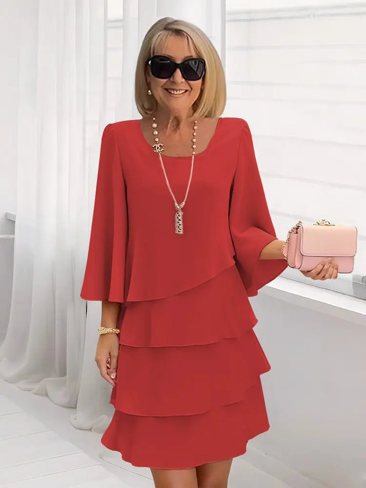 Elegant Comfort Ruffle Dress