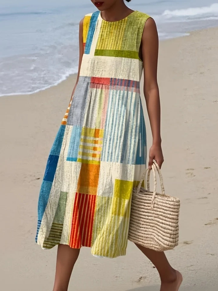 Elegant Art Midi Dress