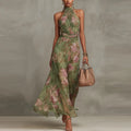 Heather Floral Maxi Wedding Guest Dress