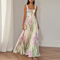 Floral A-Line Maxi Dress